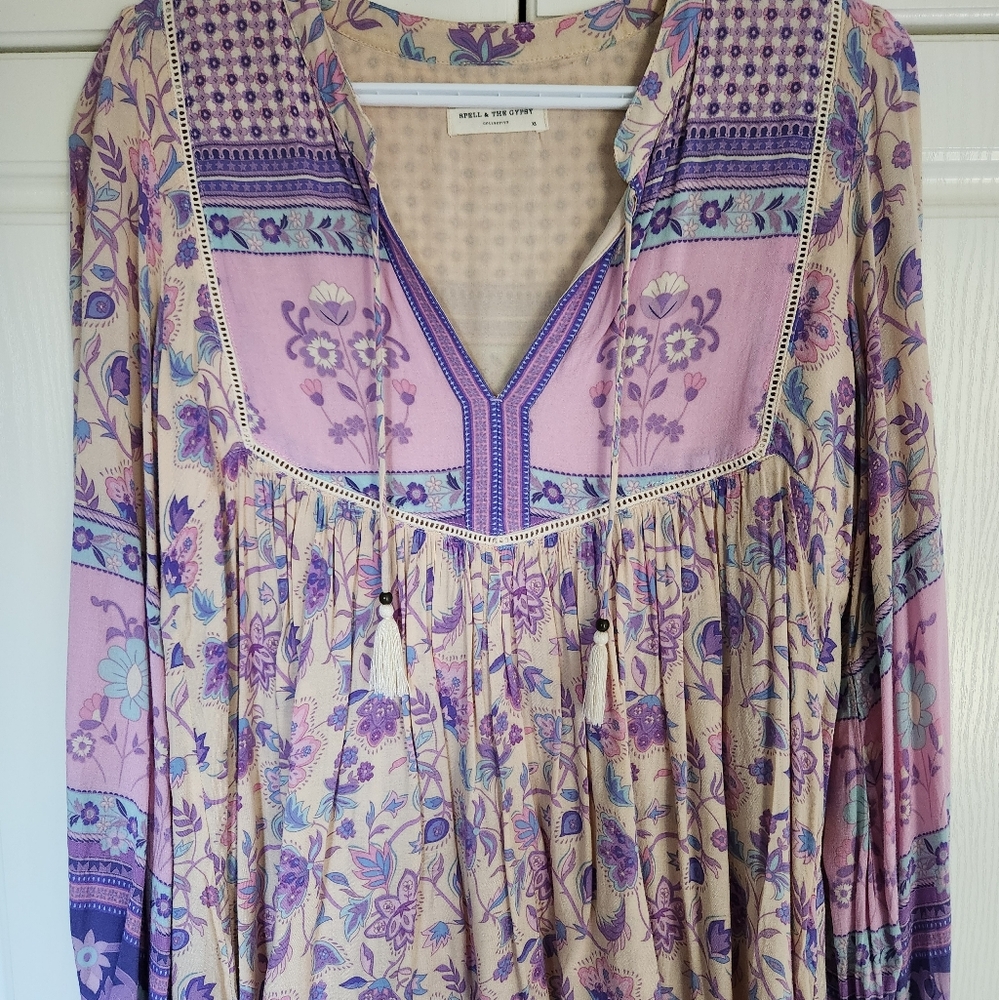 SPELL Collective Portobello Blouse Xs